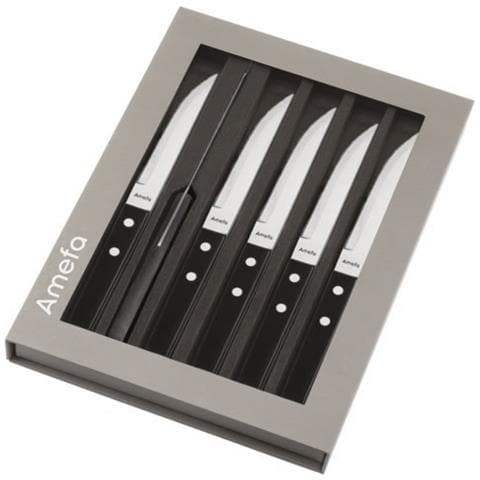 Set Di 6 Coltelli Neri Da Bistecca /pizza - 700000mb02br1 - Foto 2