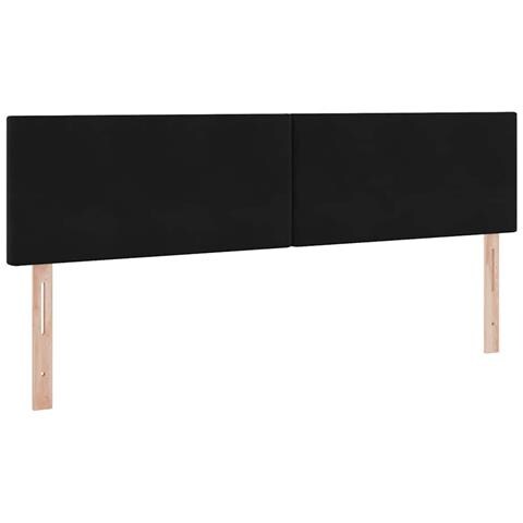 Letto con Contenitore con materasso Nero 160 x 200 cm Velluto - Foto 9
