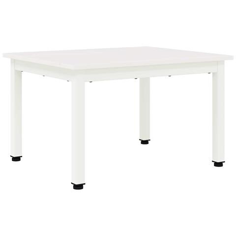 Tavolino da salotto Bianco 60 x 50 x 36 cm Pino massello - Foto 1