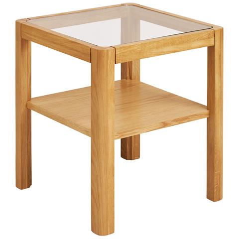 Tavolino Lourmarin-marrone-legno-40x40x45 Cm - Foto 1