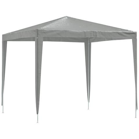 Tenda Party 250 x 250 x 240 cm Grigio Chiaro PE e Acciaio - Foto 1