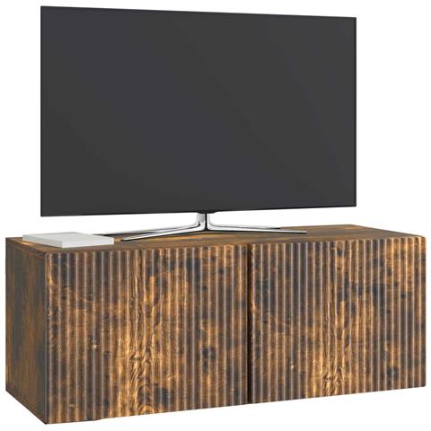 Mobile Porta TV da Muro Rovere Fumo 78,5 x 31 x 30 cm - Foto 2