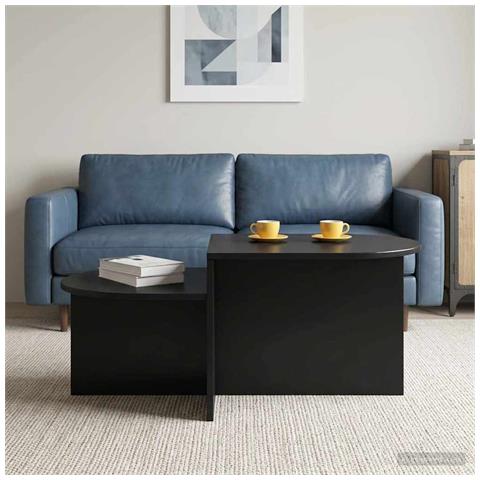 Tavolino da salotto Rovere Nero 100 x 50 x 40 cm - Foto 2