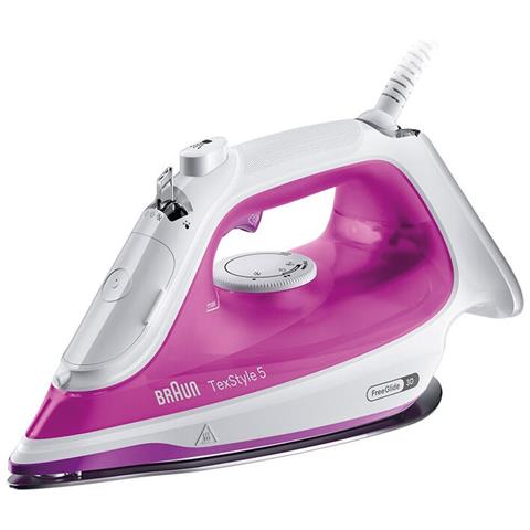 TexStyle 5 SI 5225 Ferro a vapore 2500 W Rosa, Bianco - Foto 1