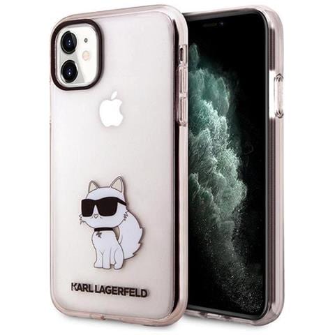 Karl Lagerfeld Klhcn61hnchtcp Custodia Per Iphone 11 / Xr 6,1 Rosa /rosa Ikonik Choupette - Foto 1