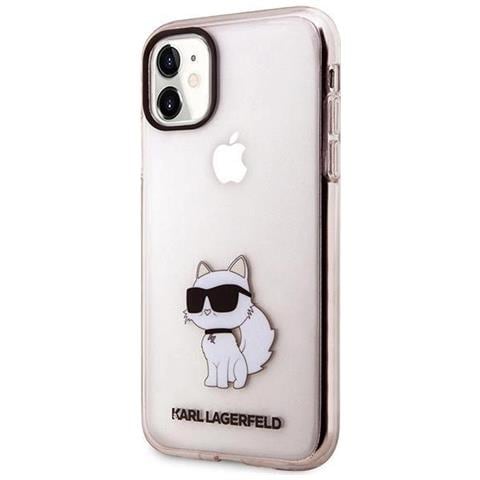 Karl Lagerfeld Klhcn61hnchtcp Custodia Per Iphone 11 / Xr 6,1 Rosa /rosa Ikonik Choupette - Foto 3