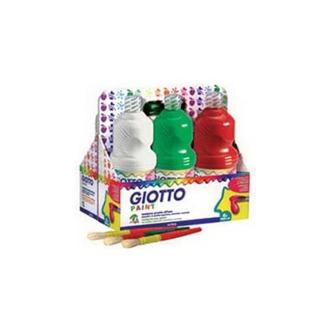 schoolpack 6 flaconi tempera pronta 1000ml assortita giotto - Foto 1