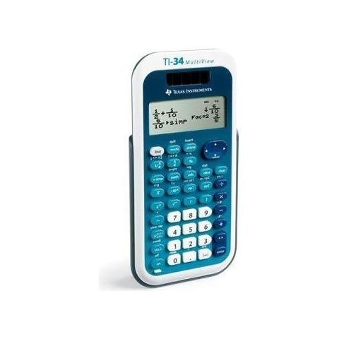 TI-34 MultiView, tasca, Scientifico, Blu, Bianco - Foto 1