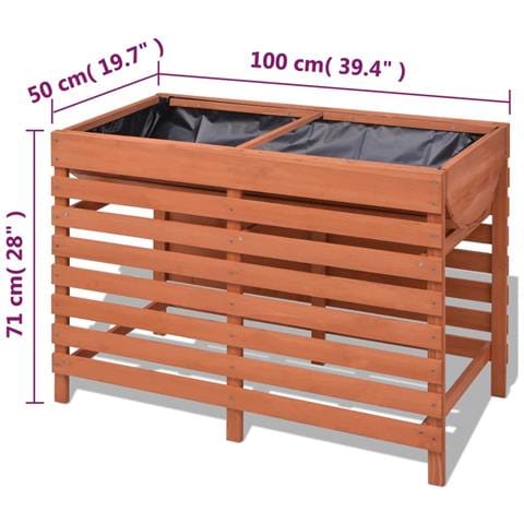 Fioriera 100x50x71 Cm In Legno - Foto 2