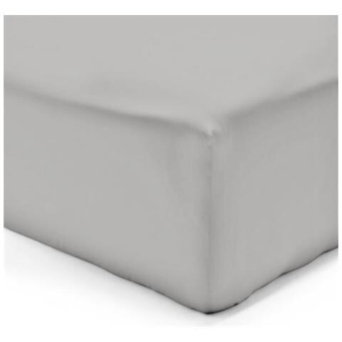 Lenzuolo Con Angoli Grigio - 90 x 190 cm - 100% Cotone - Foto 2