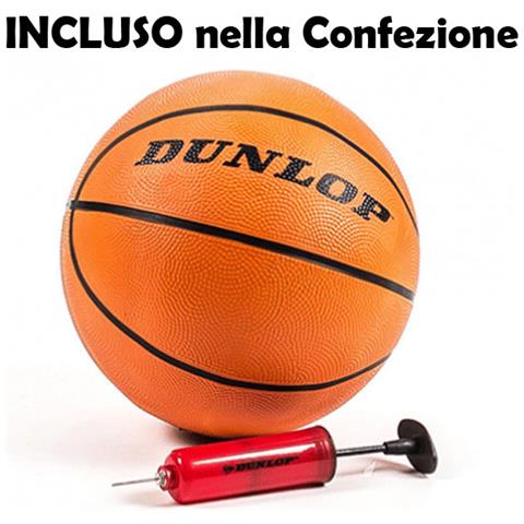 Canestro Basket Con Piantana Tabellone Regolabile 205 Cm + Pallone Pompa - Foto 3