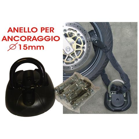 Pesante Robusto Moto Forte Catena Di Sicurezza A Terra Ancoraggio Blocco - Foto 1