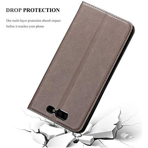 Custodia Compatibile Con Xiaomi Black Shark In Bruno Caffè - Coperchio Protettiva Con Chiusura Magnetica, Funzione Stand E Tasca Per Le Carte - Foto 2