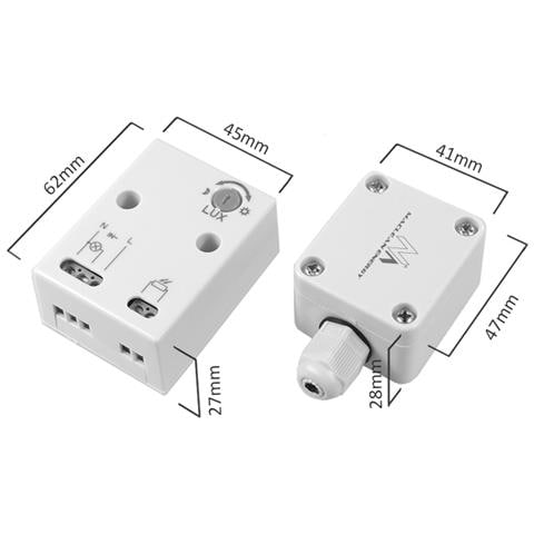 Sensore Crepuscolare Interrutore Mce 35 Bianco - Foto 3