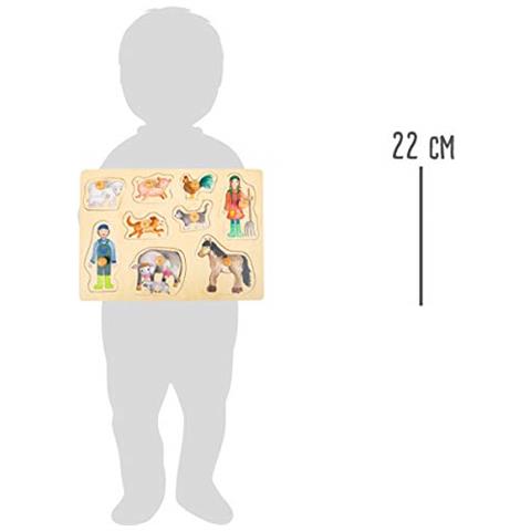 Piccolo Piede Piccolo Piede-11500 Puzzle Fattoria E Vita Campagnolalegno Con Diversi Motivia Partire Dai 12 Mesi Giocattolimulticolore11500 - Foto 2