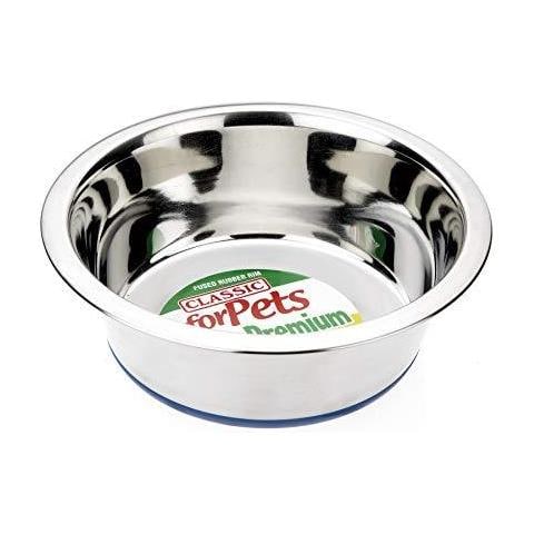 Pet Products Antisdrucciolevoli Piatto Dellacciaio Inossidabile (1600 Ml - 215 Mm Diametro 85 Pollici Ciotola Del Cane)  - Foto 1