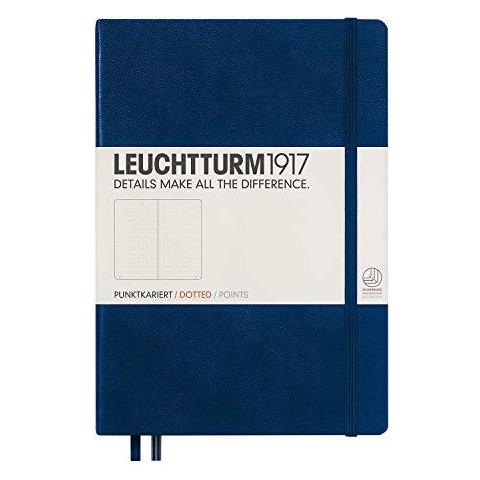 Pagine Leuchtturm1917 (342925) Notebook Media (a5) Hardcover 251 Numerati Tratteggiata Marina - Foto 1