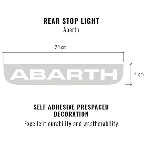 Adesivo Cover Luce Terzo Stop Per Fiat 500 Abarth - Foto 1