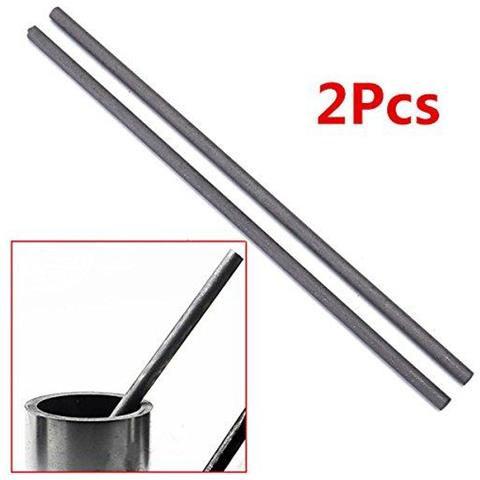 2pcs 300x8mm Elettrodi Di Grafite Di Carbonio Bar Agitatore - Foto 2