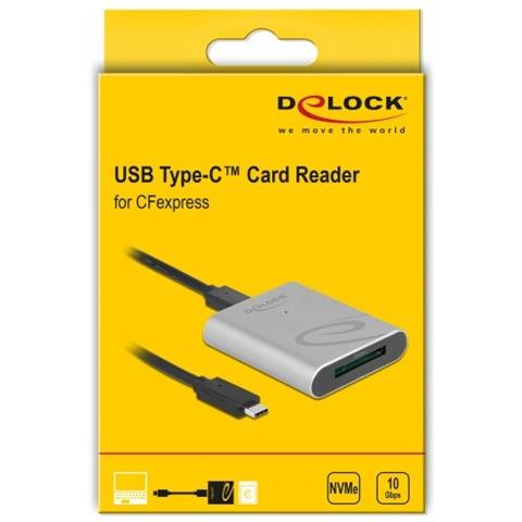 91751 Lettore Di Schede Usb 3.2 Gen 1 (3.1 Gen 1) Type-c - Argento - Foto 2