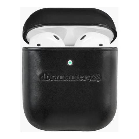 Copenhagen - Custodia Per Airpods In Pelle Pieno Fiore - Nero - Foto 1