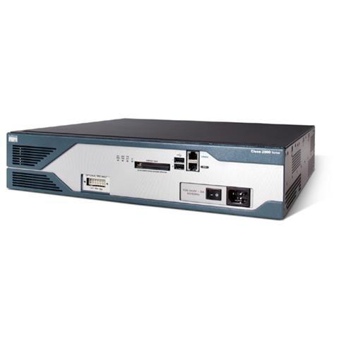 Cisco 2821, Fast Ethernet, Gigabit Ethernet, DES, 3DES, AES 128, AES 192, & AES 256, 2U, Multi, 128 MB, 256 MB - Foto 1