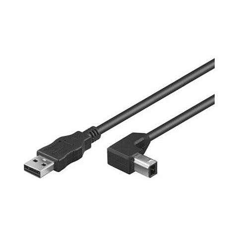 Cavo USB 2.0 A maschio /B maschio angolato 0.5 m (ICOC U-AB-005-ANG) - Foto 1