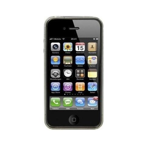 Cubic Series Custodia in silicone per Apple iPhone 4, Trasparente - Foto 1