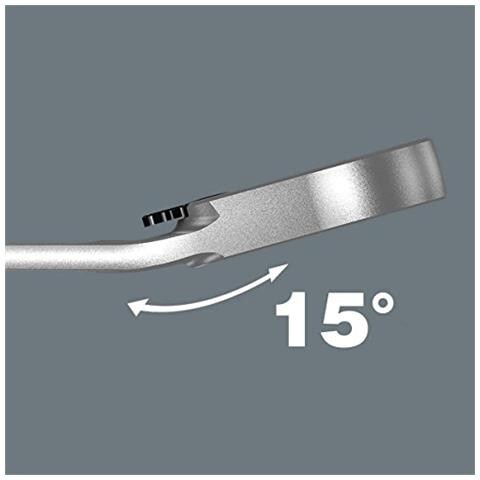 Jolly Dell'Interruttore Chiavi fisse annuncio anello a cricchetto, con levetta di inversione, 10 x 159 millimetri - Foto 2