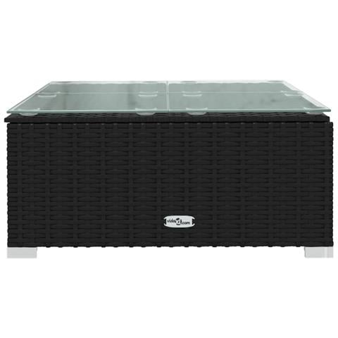 Set Divani Da Giardino 9 Pz Con Cuscini In Polyrattan Nero - Foto 2