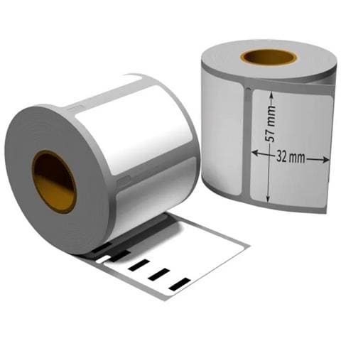 1x Rotolo Etichette Bianco Compatibile Dymo 11354 - 57 X 32 Mm 1000 Label - Foto 2