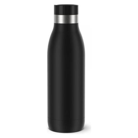 Bludrop Color N3110100 Borraccia Fitness, Sport 500 Ml Acciaio Inossidabile Nero - Foto 1