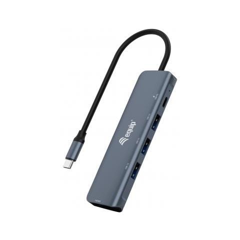 133487 Hub Di Interfaccia Usb 3.2 Gen 1 (3.1 Gen 1) Type-c 5000 Mbit /s Nero, Grigio - Foto 1