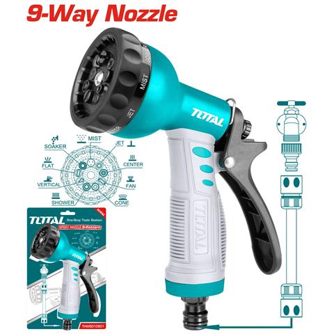 Pistola Ad Acqua Da Giardino, 9 Modalità Di Spruzzo (thws010901) - Foto 2