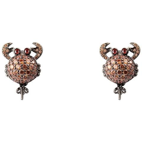 Gioielli Jla-ear-crab4. Orecchini, Colore Nero Marrone. Donna. - In ordine - Foto 7