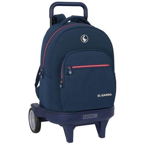 Trolley Per La Scuola Classic Blu Marino 33 X 45 X 22 Cm - Foto 1