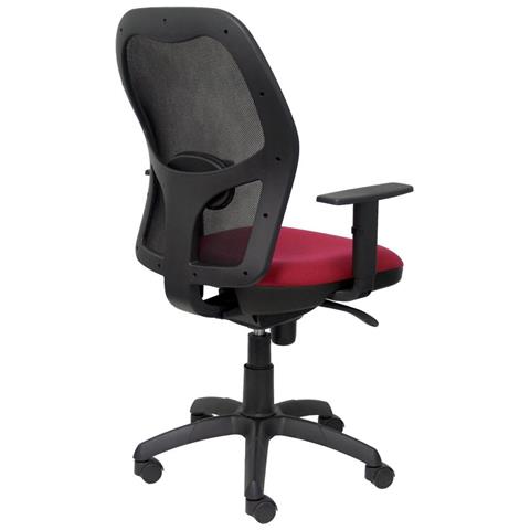 Sedia Da Ufficio Jorquera Bali933 Rosso Rosso Granato - Foto 2