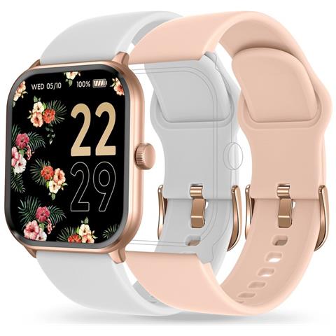 Smartwatch Smart One Con Due Cinturini Intercambiabili, Rosa - Foto 1