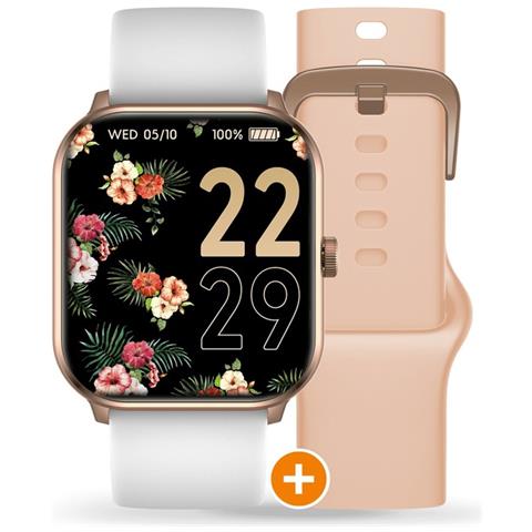 Smartwatch Smart One Con Due Cinturini Intercambiabili, Rosa - Foto 2