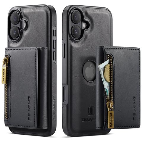 Custodia A Portafoglio Magnetica 2 In 1 Per Iphone 16 Pro - Nero (m5 Combo) - Foto 7
