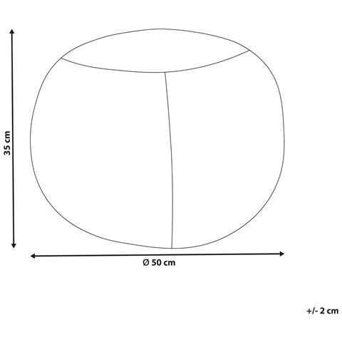 Pouf Macramè Triman Cotone Beige Chiaro - Foto 5