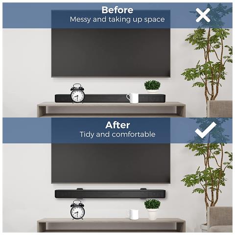 Supporto Da Parete Per Soundbar Per Altoparlanti Rettangolari - Foto 5