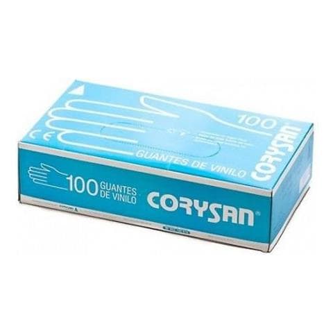 Guantes De Vinilo Talla Mediana 100 Unidades Corysan - Foto 1