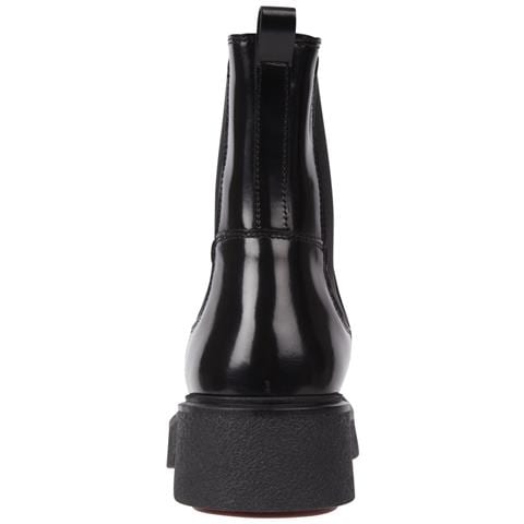 Hardware Loafer Boot Stivaletti Pelle Scarpe Donna Nero Eu 38, Fw0fw07317 Bds - Foto 2