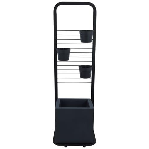 Tecnokit Fioriera Verticale Anthea In Acciaio, Dimensioni Cm 48x42x153 Con Vasi Inclusi - Foto 2