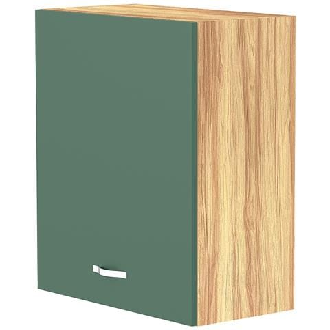 Pensile Da Cucina Armadio Sospeso Da Parete Anta Singola In Legno Colore Verde - Foto 1