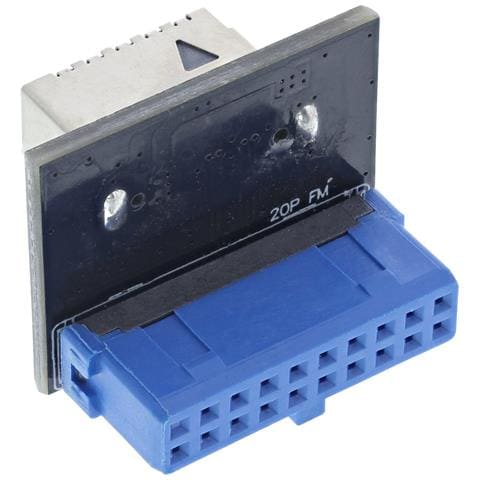 USB 3.0 a USB 3.1 Adattatore Key-A da pannello frontale dritto interno - Foto 1