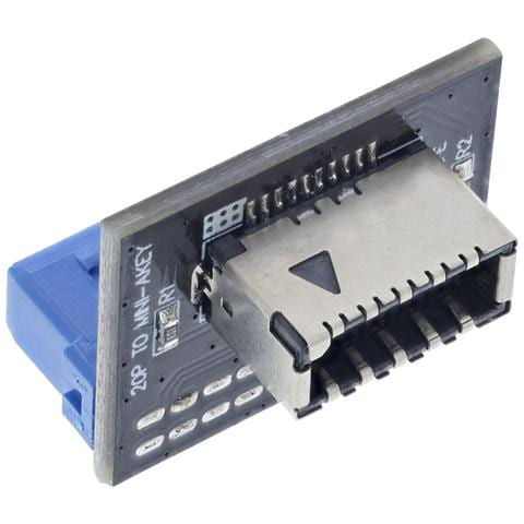 USB 3.0 a USB 3.1 Adattatore Key-A da pannello frontale dritto interno - Foto 3