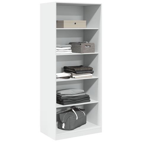 Armadio Bianco 80x50x200 Cm In Legno Multistrato - Foto 3