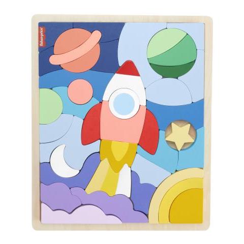 Fisher-price Puzzle In Legno Puzzle Spazio 42 Pezzi Per I Più Piccoli - Fisher-price - Hxy42 - Foto 1